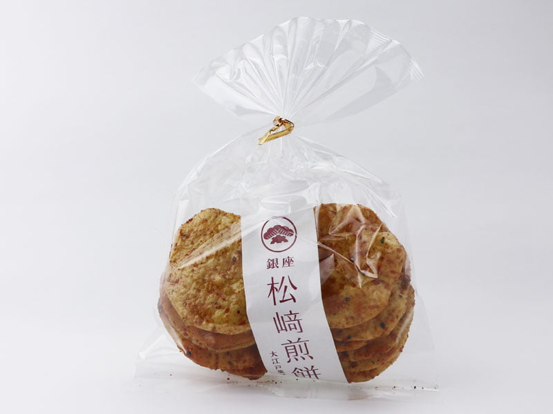 銀座松崎煎餅江戸草加あばれ辛子の外袋写真