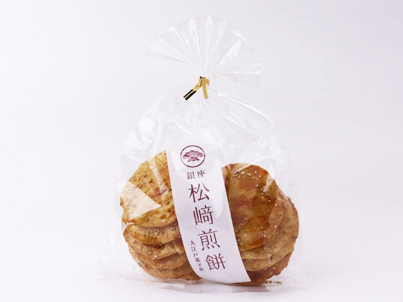 銀座松崎煎餅江戸草加あばれ白胡麻の外袋写真