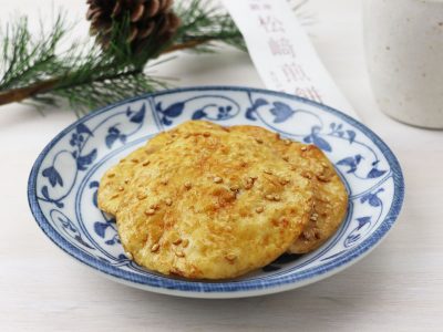 銀座 松崎煎餅 江戸草加あばれ(白胡麻) 12枚入り