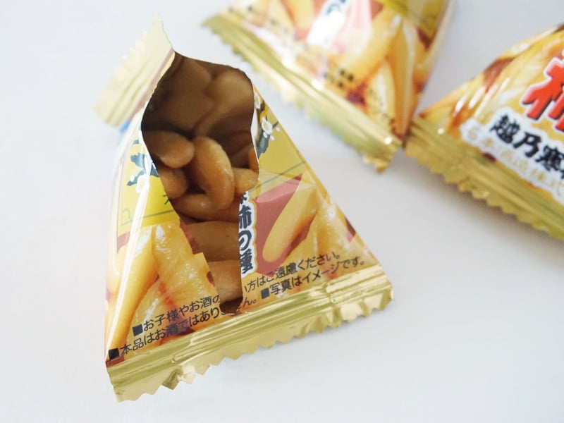 亀田の柿の種 越乃寒梅風味開封後