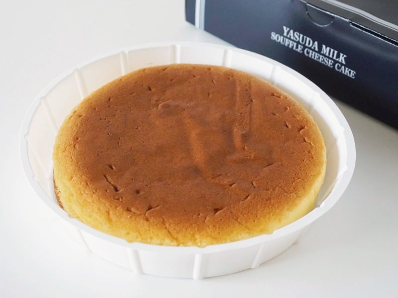 安田牛乳 スフレチーズケーキ開封後