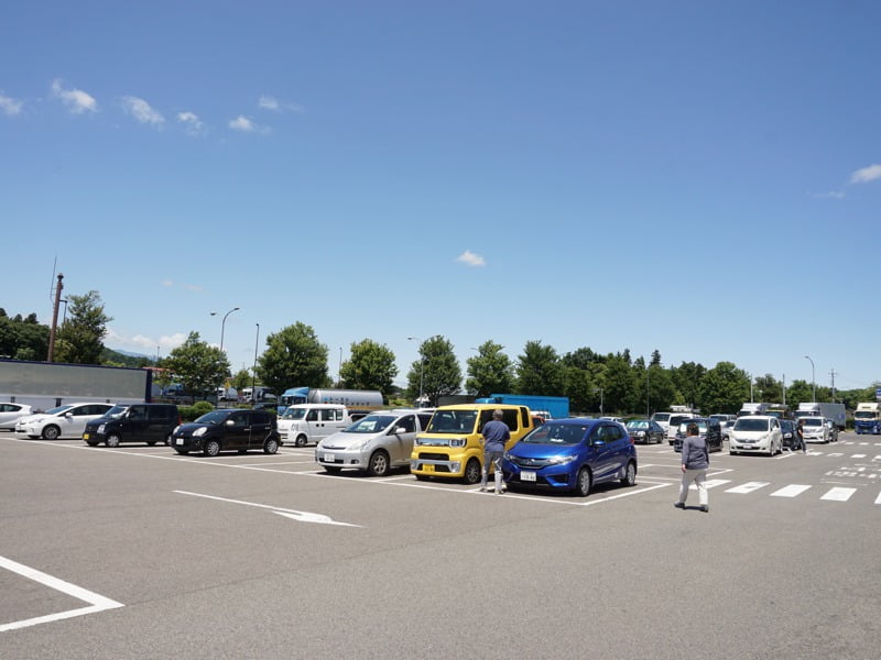 道の駅安達駐車場