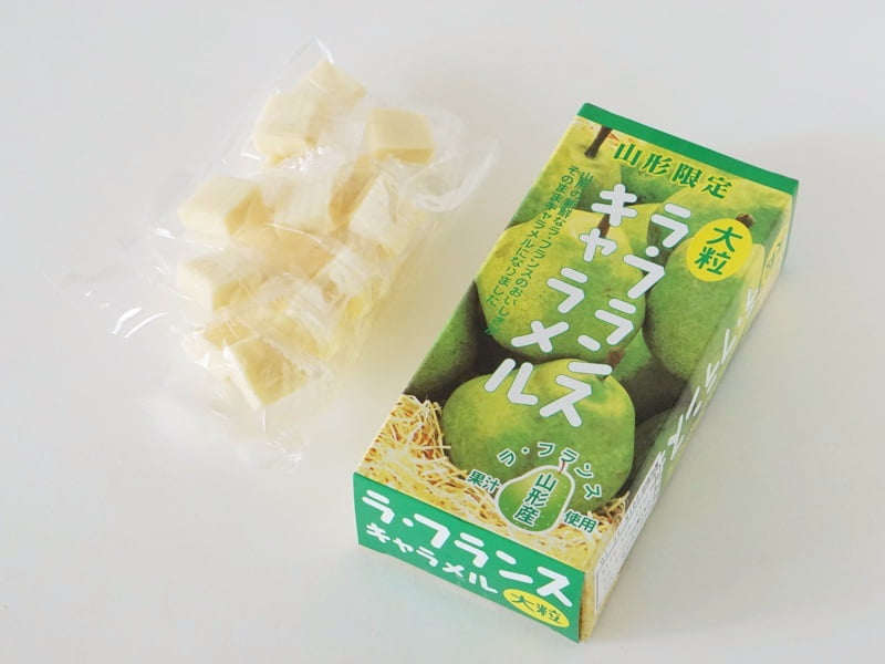 紅花路 大粒ラ・フランスキャラメル開封後