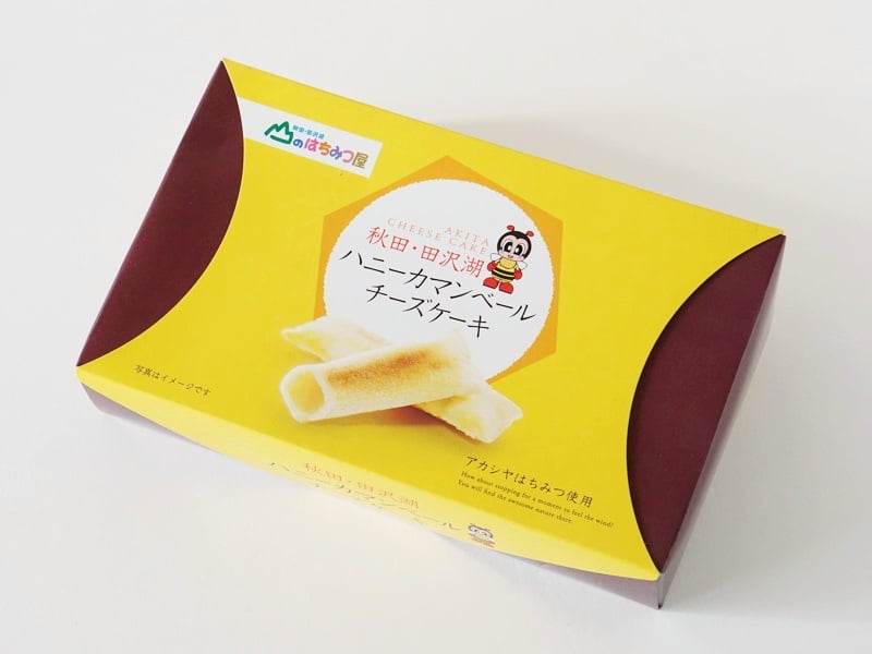 山のはちみつ屋 ハニーカマンベールチーズケーキ外装