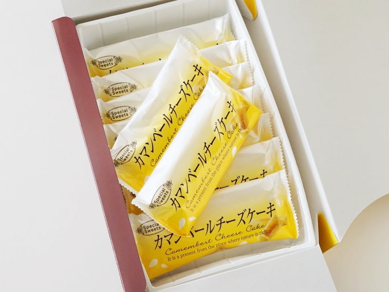 山のはちみつ屋 ハニーカマンベールチーズケーキ開封後