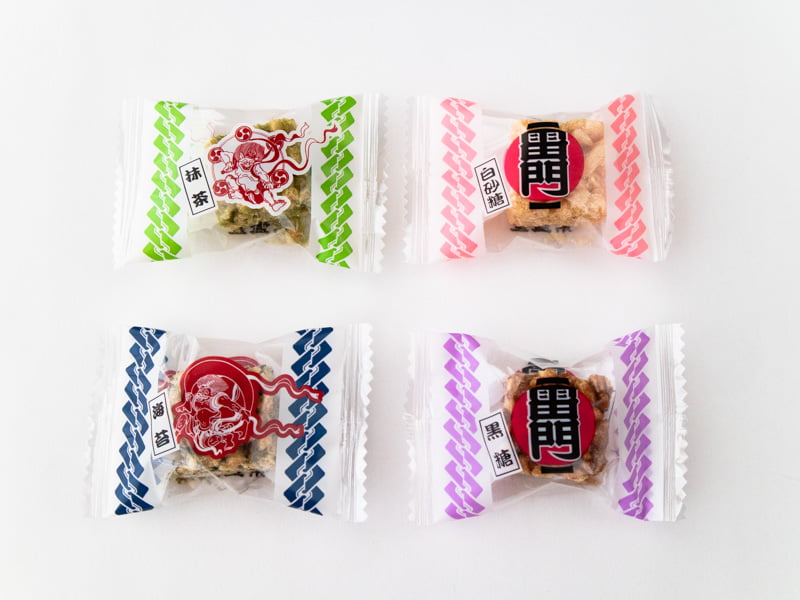 常盤堂雷おこし上磯部4種ミックスの味