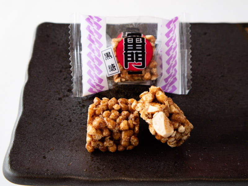 常盤堂雷おこし上磯部4種ミックス黒糖