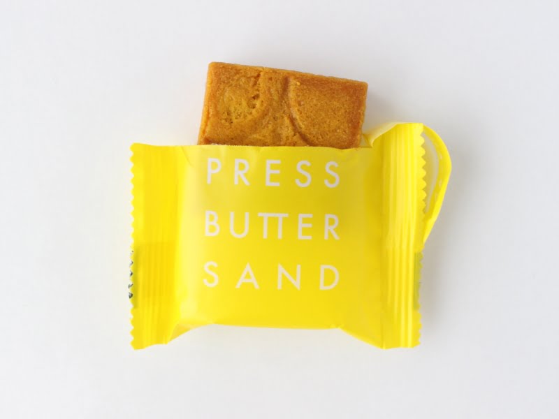 プレスバターサンド檸檬の個包装開封