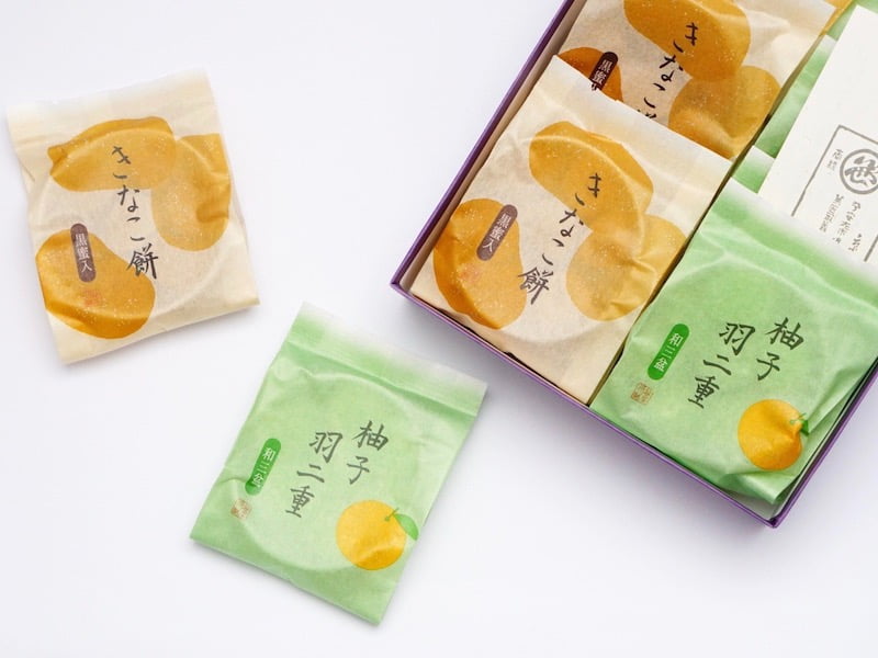 笹屋伊織 きなこ餅と柚子羽二重の詰め合わせ