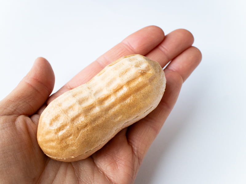 なごみの米屋ぴーなっつ最中の大きさ