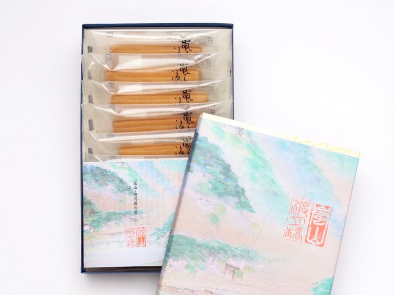 老松　渡月橋　箱を開けたところ