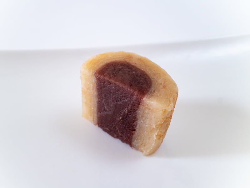 笹屋伊織どら焼の断面