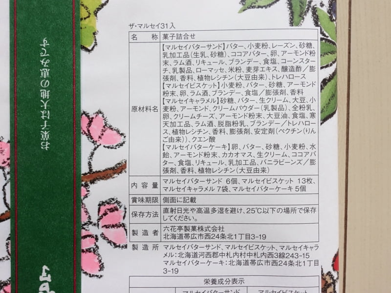 ザ・マルセイの原材料