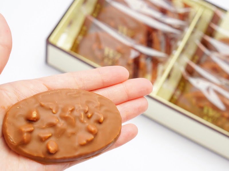 ヴィタメール マカダミア・ショコラ(ミルク) 手に乗せたところ