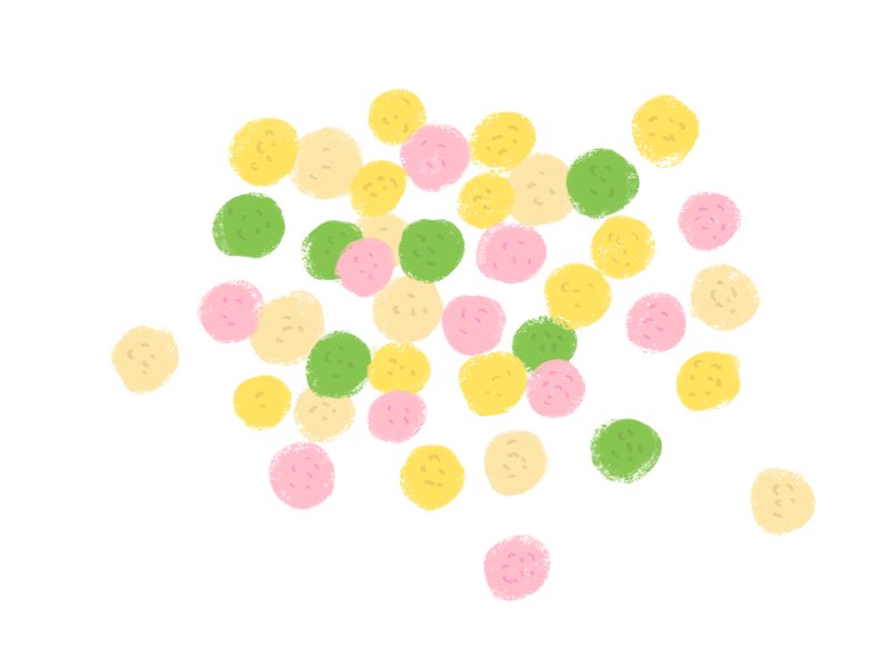 ひなあられ　イラスト