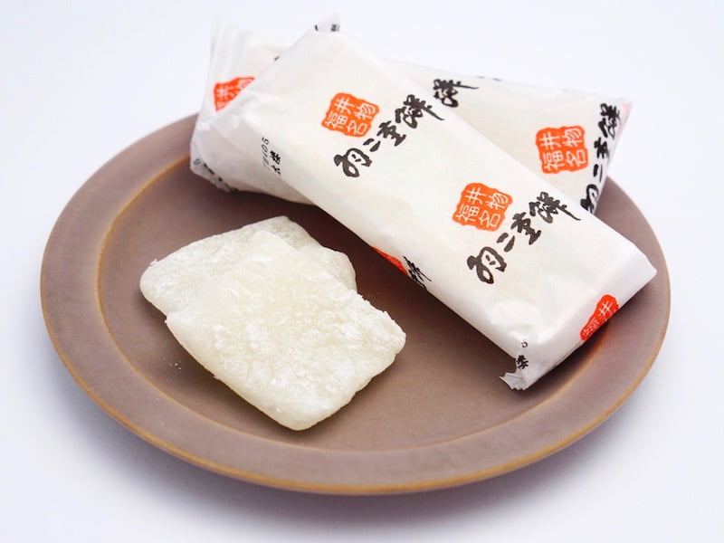 江川　羽二重餅　中身