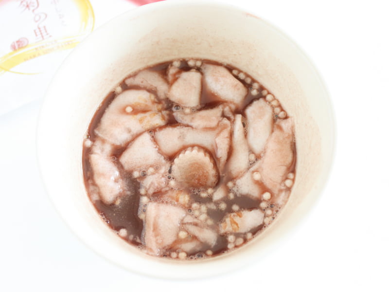 本家　菊の里　お湯を入れたところ