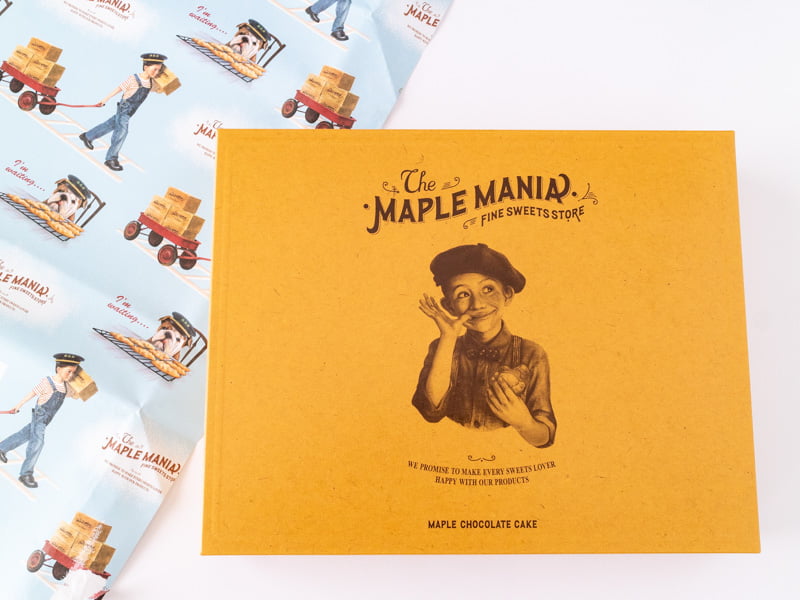 ザ・メープルマニア ショコラケーキの箱