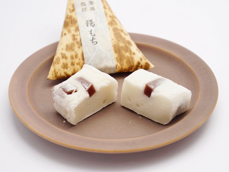 ちもと　湯もち　断面の様子