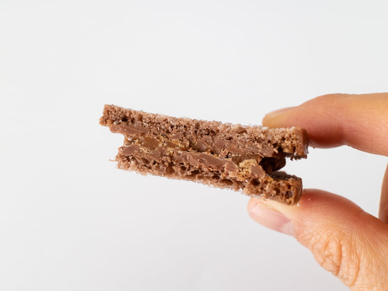 ハラダ グーテ・デ・レーヌ キャラメルショコラの断面