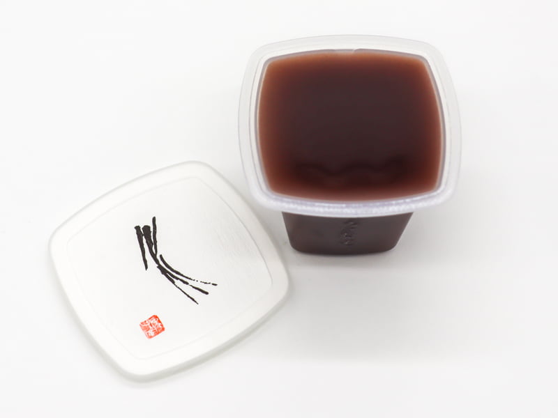 のどごし一番本生水羊羹ふたを取った写真