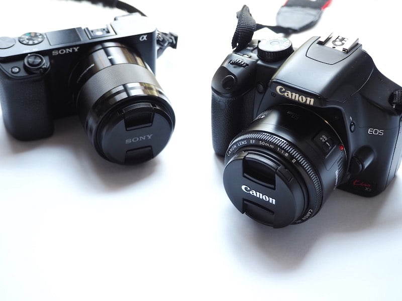 一眼レフカメラとミラーレスカメラ