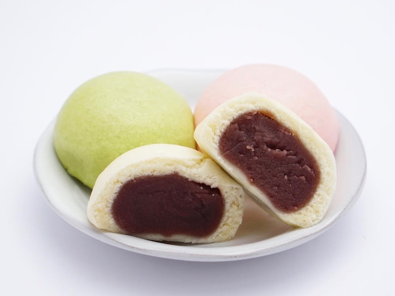 森八　氷室饅頭　断面