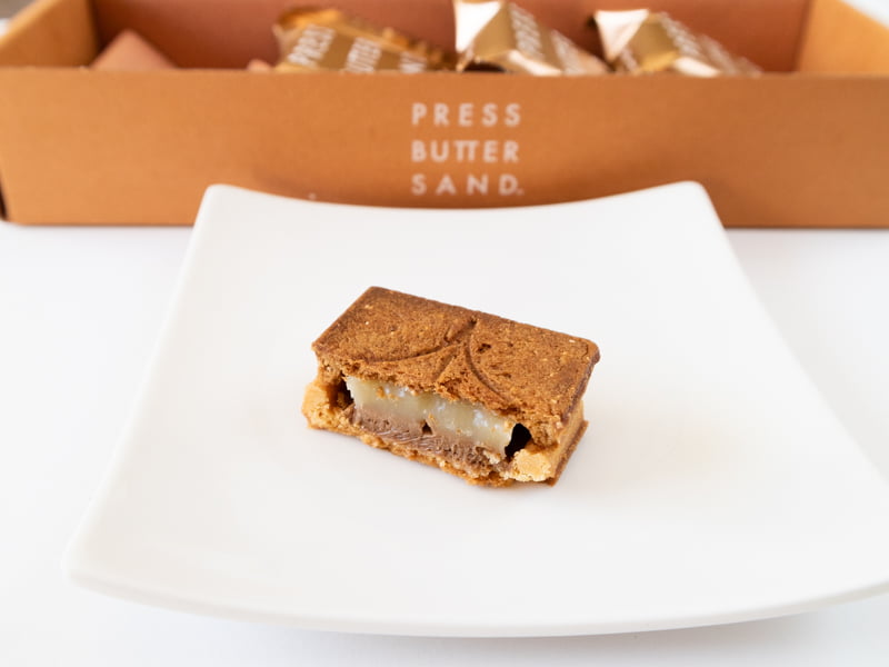 プレスバターサンド栗の断面