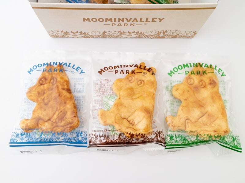 ムーミンバレーパーク箱入りせんべい3種類