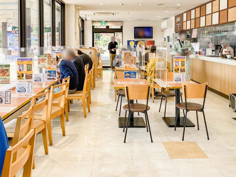 道口パーキングエリア：上り線 フードコート