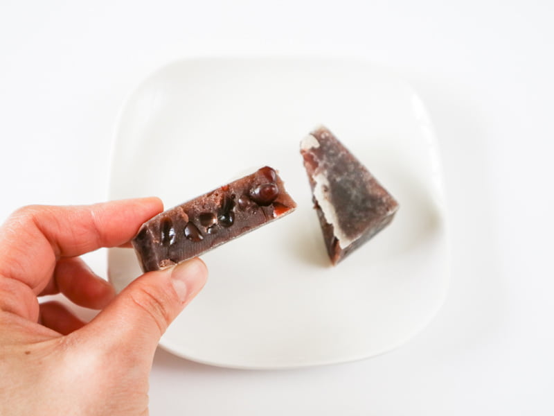 回進堂 きんつばの断面