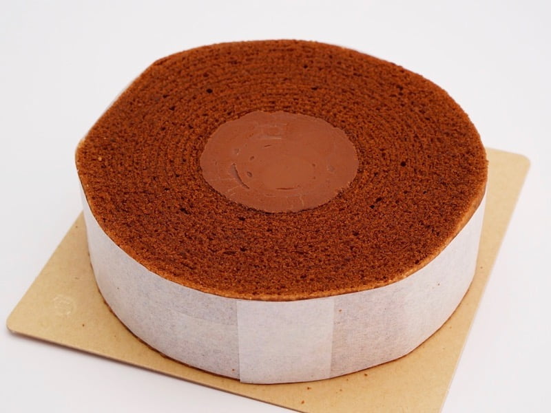 クラブハリエ　ショコラバーム　ガナッシュのフィルムをはがしたあと