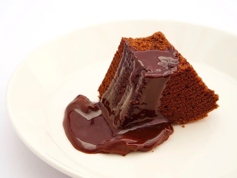 クラブハリエ　ショコラバーム　ガナッシュがとけた状態