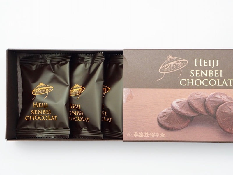 平治煎餅本店 平治煎餅 ショコラ 引き出したところ