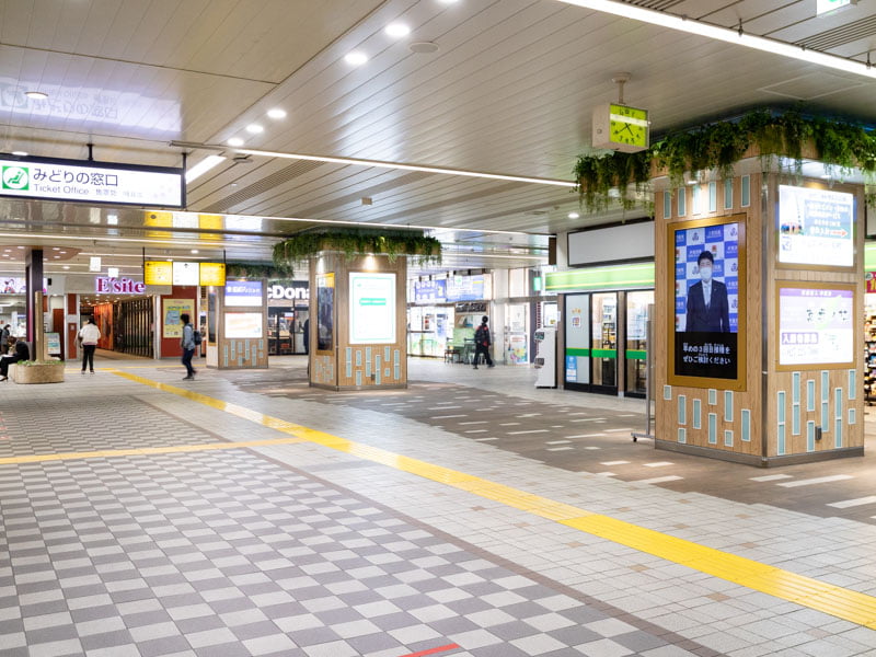 前橋駅の改札前