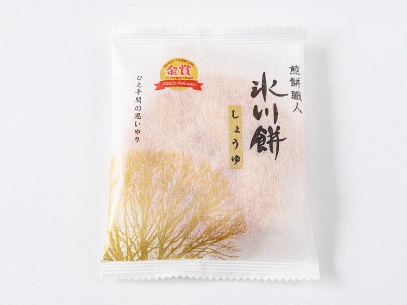 氷川餅しょうゆのパッケージ