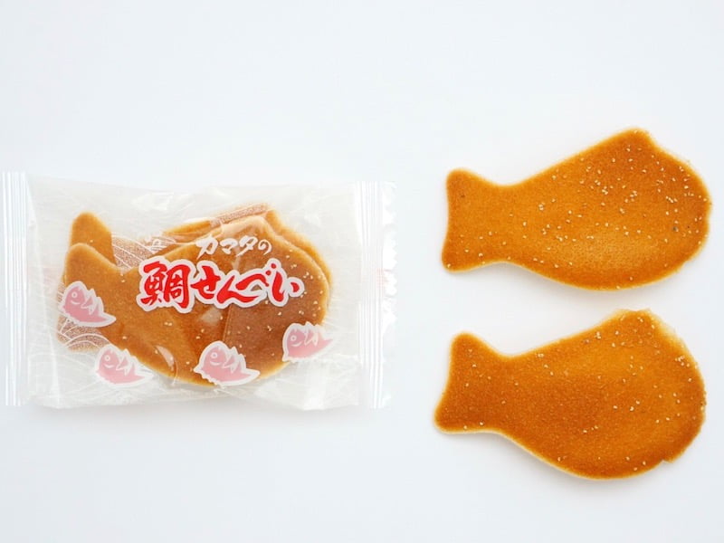 房総銘菓 カマタの鯛せんべい 2枚