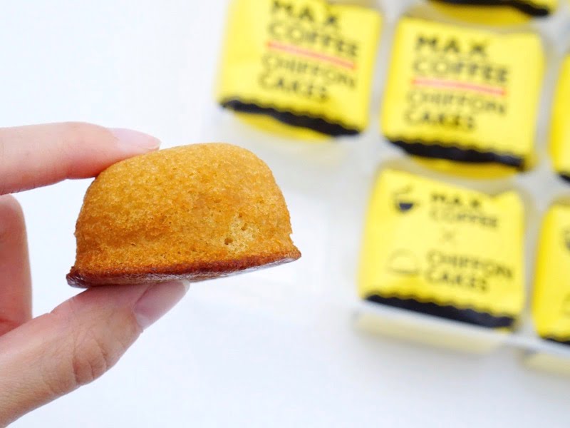 マックスコーヒーシフォンケーキ 横から見た図