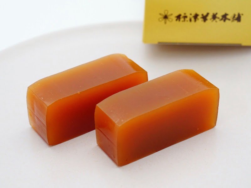 標津羊羹 切り分けた状態