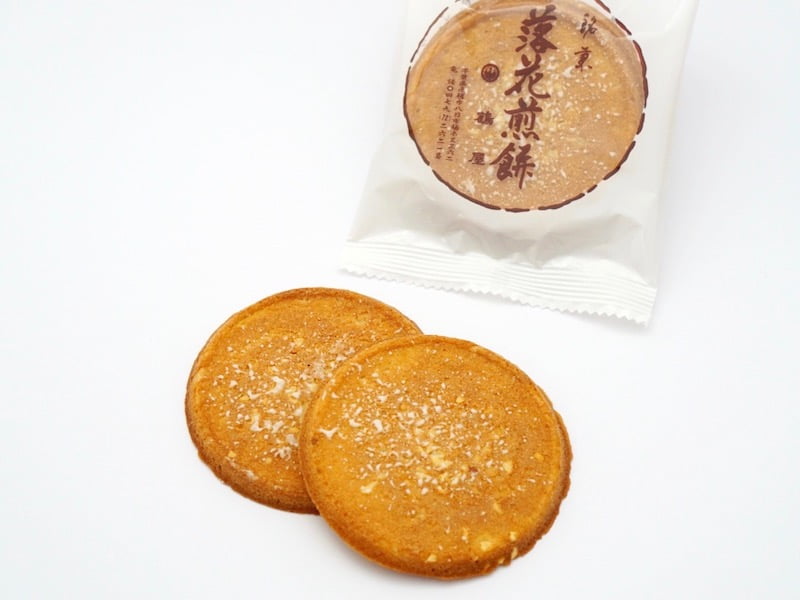 鶴屋商店 落花煎餅 中身(アップ)