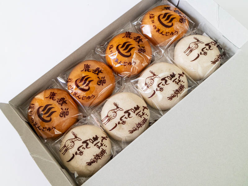 鹿教湯まんじゅう開封