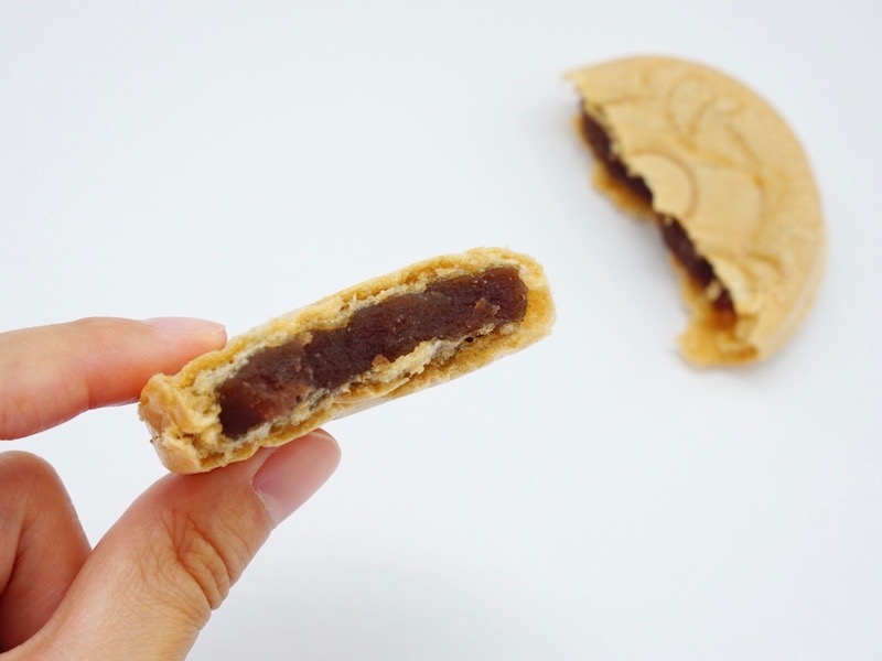 森八 蛇玉もなか 断面