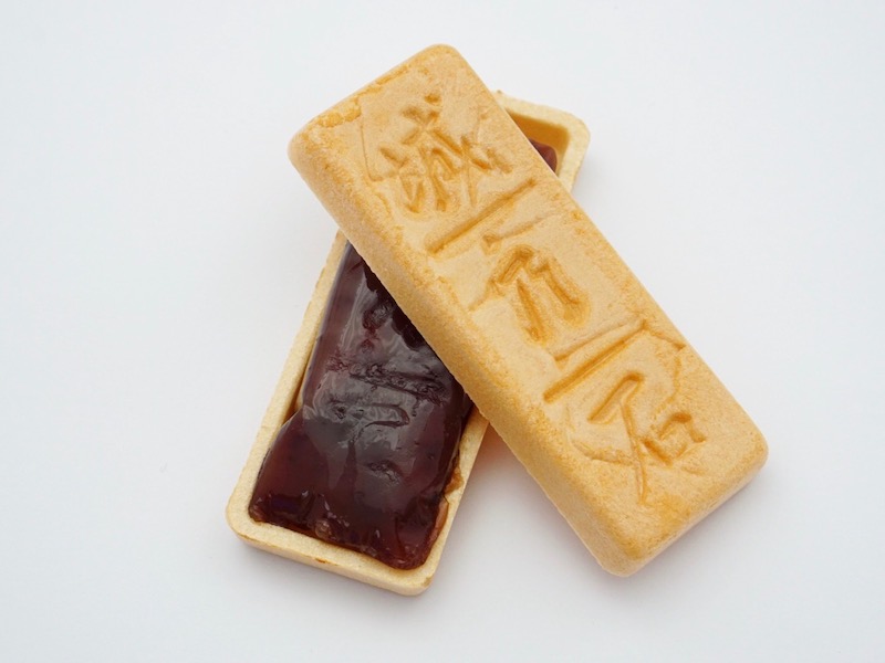 森八 お手作り最中 城の石 中身の餡