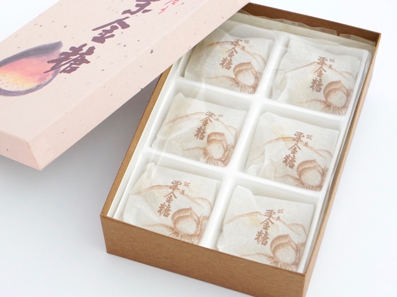 梅屋 栗金糖 中身の全体アップ