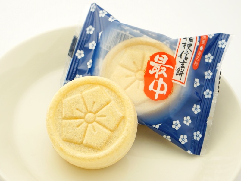 桔梗屋 桔梗信玄餅最中 桔梗の花アップ