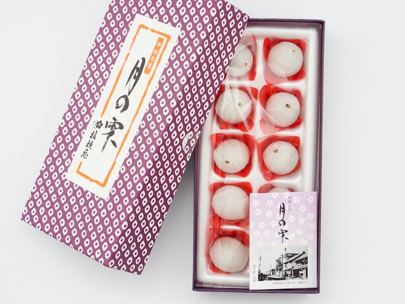 桔梗屋 月の雫 箱を開けたところ