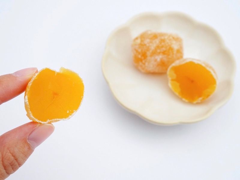 松月堂 栗納糖 断面