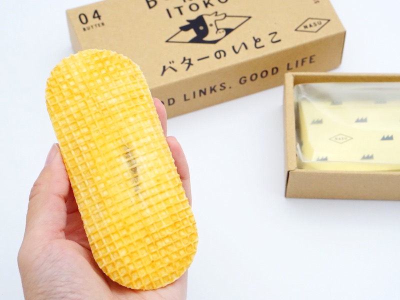 バターのいとこ 手に持ったところ