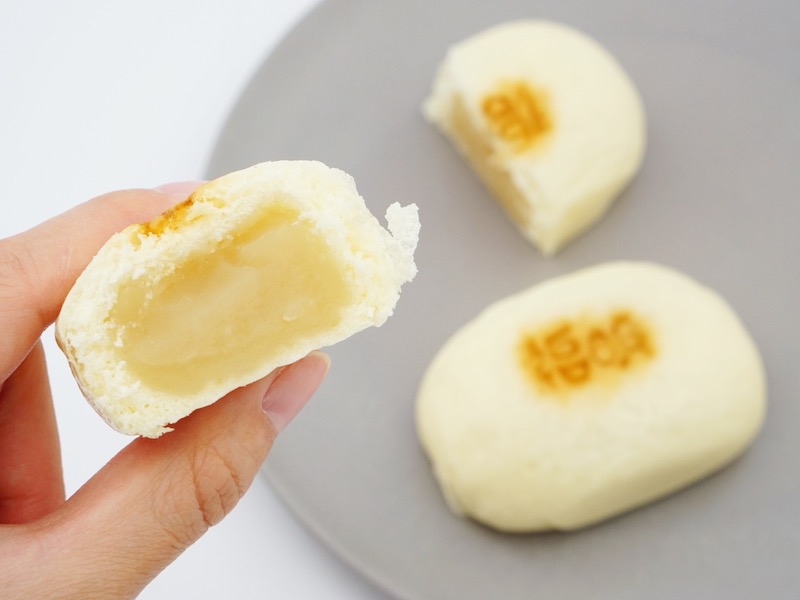 最上屋 明治饅頭 餡の様子