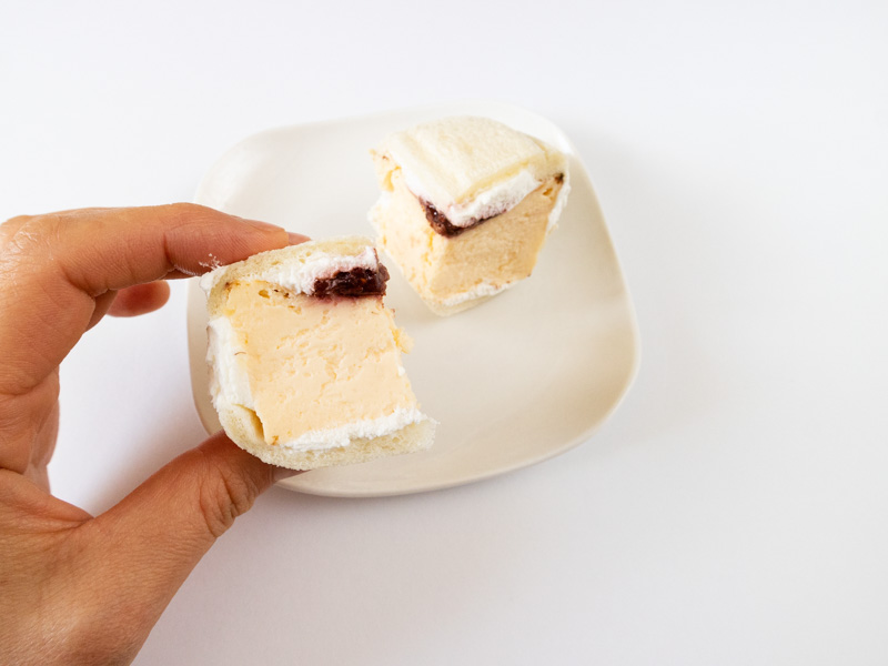 マヨルカ バスクチーズケーキサンドの厚み